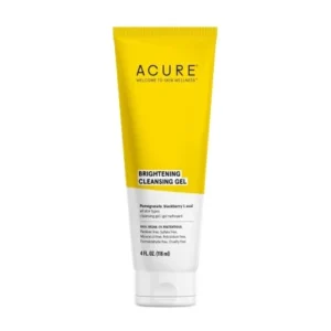 acure brightening cleansing gel - nutrient-rich formula 118ml