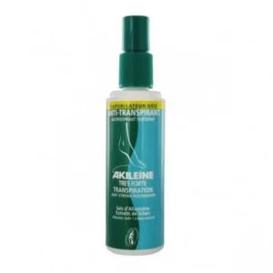 déodorant anti-transpiration très forte akileine 100ml - vaporisateur fraîcheur instantanée