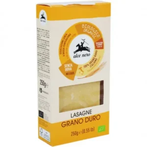 lasagne de blé dur biologique alce nero 250g - 100% naturel
