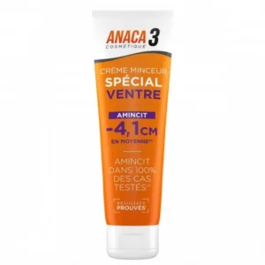 crème minceur spéciale ventre plat anaca3 150 ml - action réductrice et raffermissante