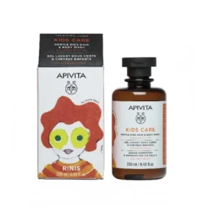 gel pour enfants apivita mandarine et miel - nettoyage doux 250ml