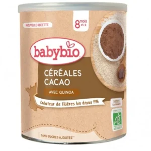 céréales bébé bio cacao et quinoa 220g - babybio