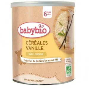 céréales pour bébé à la vanille avec quinoa bio - babybio 220g