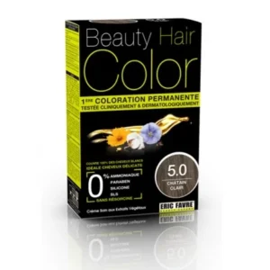 beau color : beauté coloration cheveux châtain clair 5.0 - 160ml