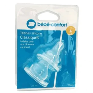 tétine standard bébé confort 3 vitesses t2 - anti-coliques et sans bpa