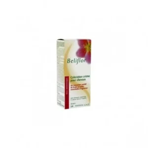 coloration crème beliflor unidose n° 38 - couleur gourmande marron glacé 120ml