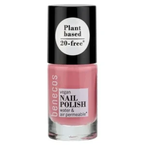 vernis à ongles benecos bubble gum - vegan, perméable à l'eau et à l'air 5ml