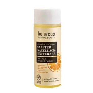 natural vegan nail polish remover 125ml by benecos - acetone-free for gentle polish removal