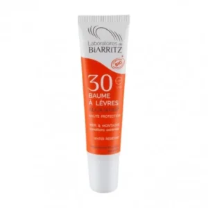 baume à lèvres spf30 certifié bio - biarritz algamaris, protection mer et montagne 15ml