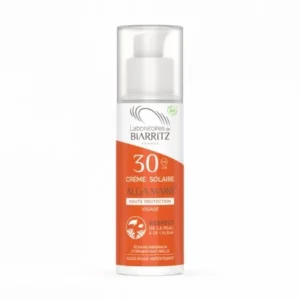 crème solaire visage spf30 certifiée bio - biarritz algamaris