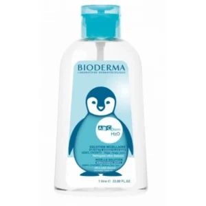 eau micellaire dermatologique bioderma abcderm h2o 1l avec pompe inverse