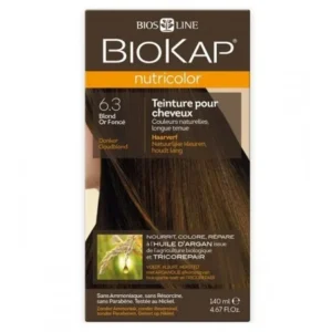 coloration biokap nutricolor 6.3 : blond or foncé - coloration végétale nutritive