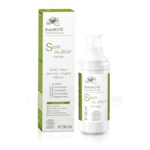 crème anti-âge biokarite soin du jour 30ml - hydratation et régénération