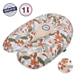 coussin de maternité multirelax candide - jersey rose nude flora - 685641