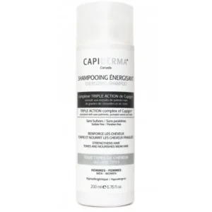 shampooing anti-chute énergisant - capiderma pour tous types de cheveux 200 ml