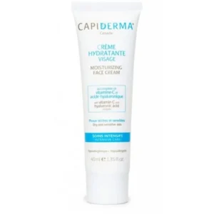 crème hydratante visage capiderma avec vitamine c et acide hyaluronique - 40ml