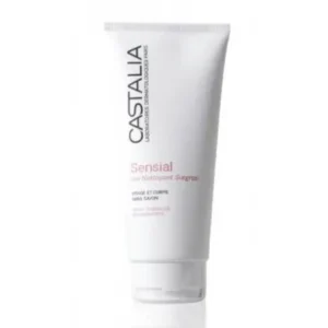 gel nettoyant surgras doux castalia sensial - 200ml pour visage et corps