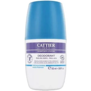déodorant bio aloe vera fraîcheur marine cattier 50ml | parfum léger et respectueux de la peau