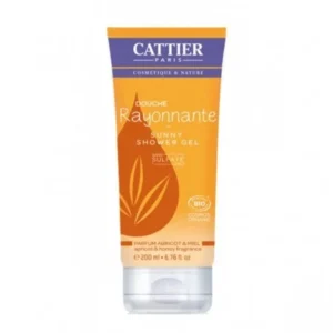 gel douche sans sulfates abricot et miel - cattier 200ml