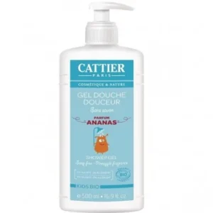 cattier gel douche douceur ananas 500ml - sans savon, protection aloe vera