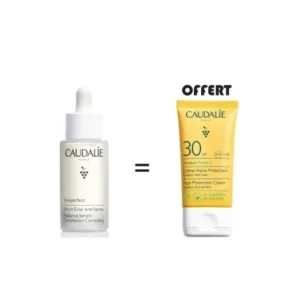 sérum anti-taches vinoperfect de caudalie 30 ml avec crème vinosun spf 30 50 ml offerte
