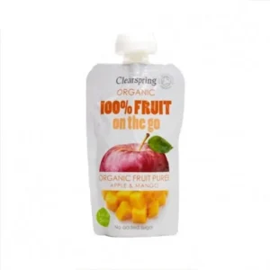 purée de fruits 100% bio pomme mangue - clearspring 120g