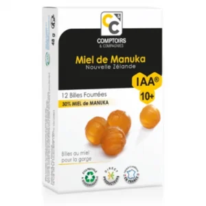 billes fourrées au miel de manuka iaa10+ - comptoirs & compagnie