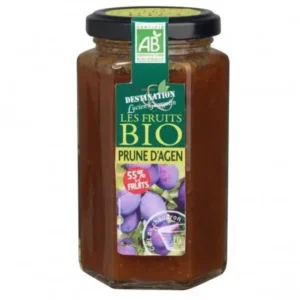 confiture extra bio prunes d'agen 55% fruits - 300g