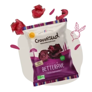 chips de betterave croustisud 70g - croustillantes et savoureuses