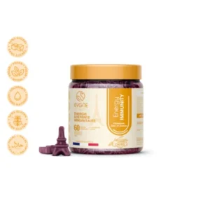 cygne energy immunity gummies - 60 vegan gummies with vitamin d3 and zinc