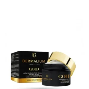 crème régénératrice cellulaire anti-âge de nuit dermalium gold 50ml