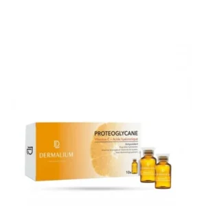 protéoglycane vitamine c + acide hyaluronique dermalium pour hydratation et fermeté 10*2ml