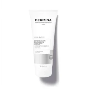 crème moussante éclaircissante dermina sensi-blanc - 200ml pour tous types de peaux