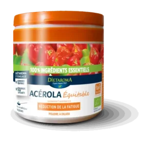 acérola en poudre bio et équitable 50g - riche en vitamine c naturelle