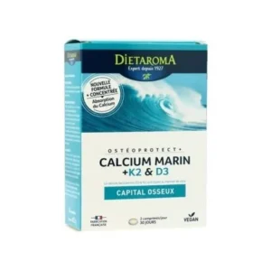 dietaroma calcium supplement with k2 & d3 - 60 capsules for strong bones