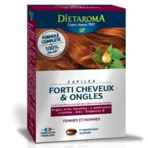 complément alimentaire cheveux et ongles dietaroma capilea forti - 60 capsules
