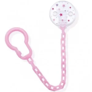 attache sucette chainette rose - dodie