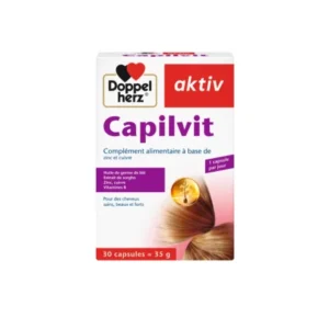 doppel herz capilvit - capsules pour cheveux avec biotine et zinc (30 capsules)