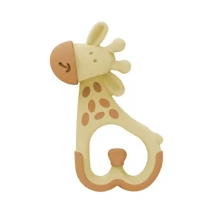 anneau de dentition dr brown's en forme de girafe - soulagement pour bébé dès 3 mois