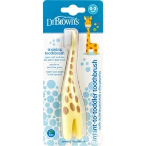 brosse à dents bébé 0-3 ans girafe – dr brown's
