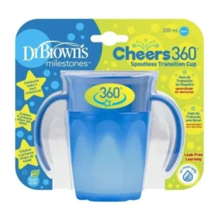 tasse à 360 degrés dr brown's avec poignées - 200 ml, 6m+
