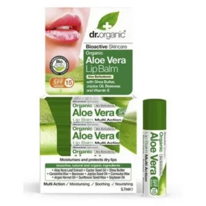baume à lèvres à l'aloe vera bio - dr. organic 5.7 ml