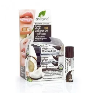 baume à lèvres au coco hydratant - dr. organic 5.7 ml
