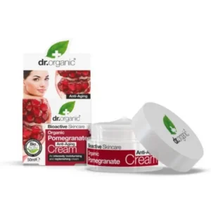 crème anti-âge bio à la grenade de dr. organic - 50 ml