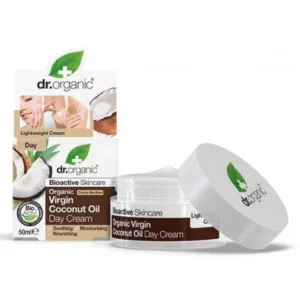 crème de jour nourrissante dr. organic à base de coco biologique - 50 ml