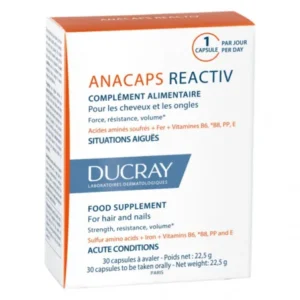 complément alimentaire cheveux ducray anacaps réactiv 30 capsules