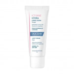 crème hydratante visage ictyane hydra pour peaux sèches - ducray 40 ml