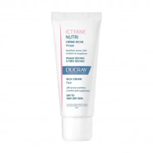 ducray ictyane nutri riche cream – nourishing moisturizer for dry skin 40ml