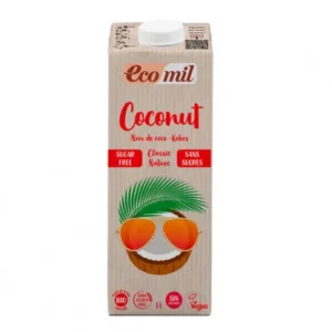 boisson de coco sans sucre bio ecomil - 1l