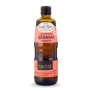 huile de sésame toasté vierge bio équitable - emile noel 500ml